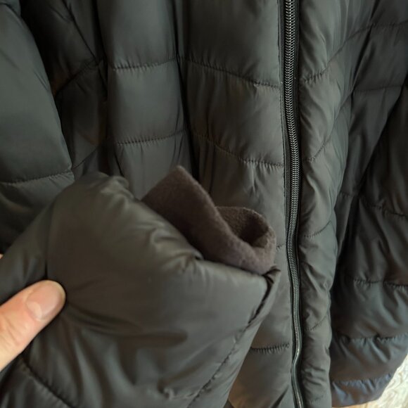 Women's Black Winter Jacket with Hood XL - Picture 5 of 6